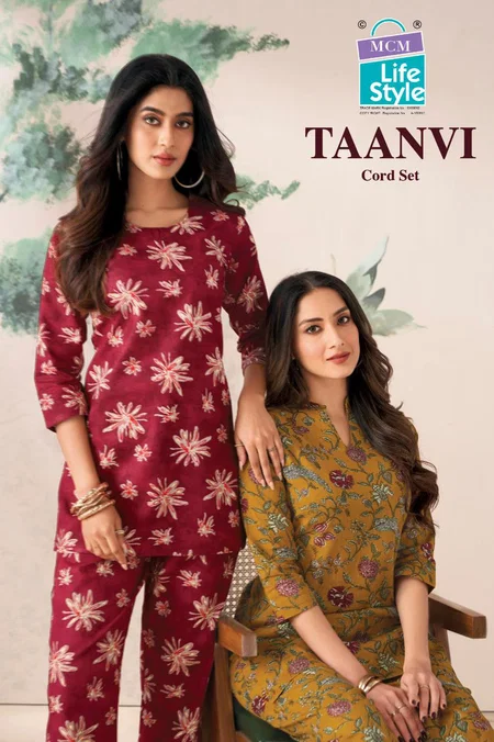 Taanvi Vol 1 By Mcm Cotton Printed Ladies Co Ords Set Exporters In India
